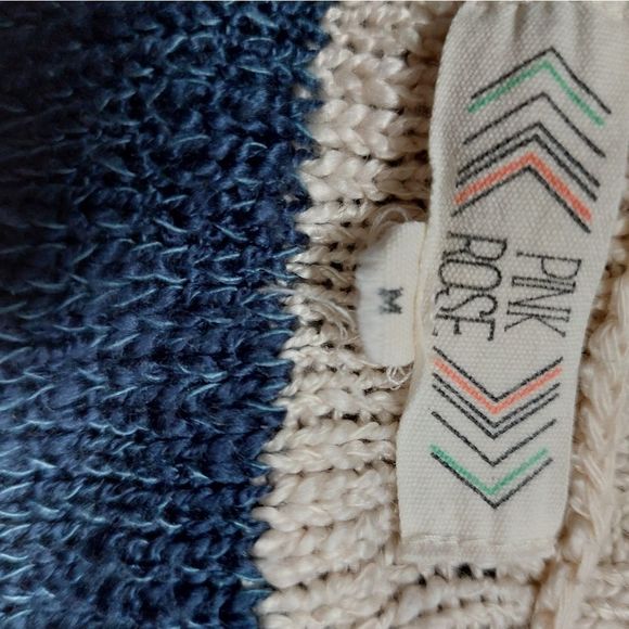 Pink Rose sweater with drawstring bottom - Picture 6 of 6